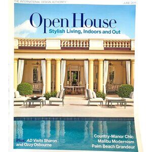 Architectural Digest Magazine June 2011 Visits Sharon and Ozzy Osbourne